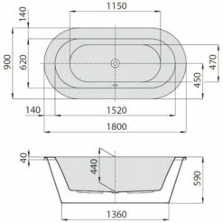 Hoesch Philippe Starck Edition 1 Freistehend Mit Außenverkleidung Acryl/ABS 7 Hoesch Philippe Starck Edition 1 Freistehend Mit Außenverkleidung Acryl/ABS -Badezimmer Verkaufs-Shop hersteller hoesch badewannen freistehende philippe starck 529836