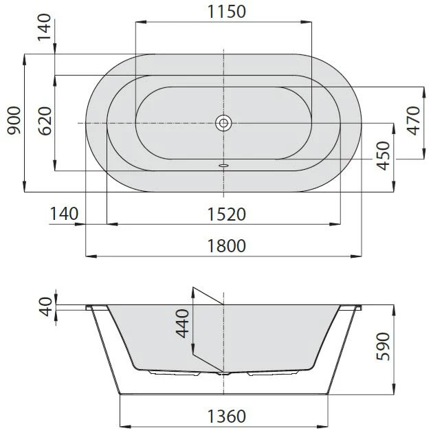 Hoesch Philippe Starck Edition 1 Freistehend Mit Außenverkleidung Acryl/ABS 5 Hoesch Philippe Starck Edition 1 Freistehend Mit Außenverkleidung Acryl/ABS – Bild 3
