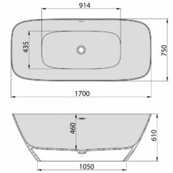 Hoesch Lasenia Oval-Badewanne 170 X 75 Cm Freistehend -Badezimmer Verkaufs-Shop hersteller hoesch badewannen whirlpools freistehende lasenia 2114983