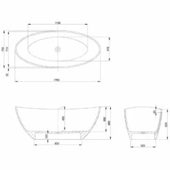 Hoesch Namur Oval-Badewanne 170 X 75 Cm Freistehend 7 Hoesch Namur Oval-Badewanne 170 X 75 Cm Freistehend -Badezimmer Verkaufs-Shop hersteller hoesch badewannen whirlpools freistehende namur 1027421