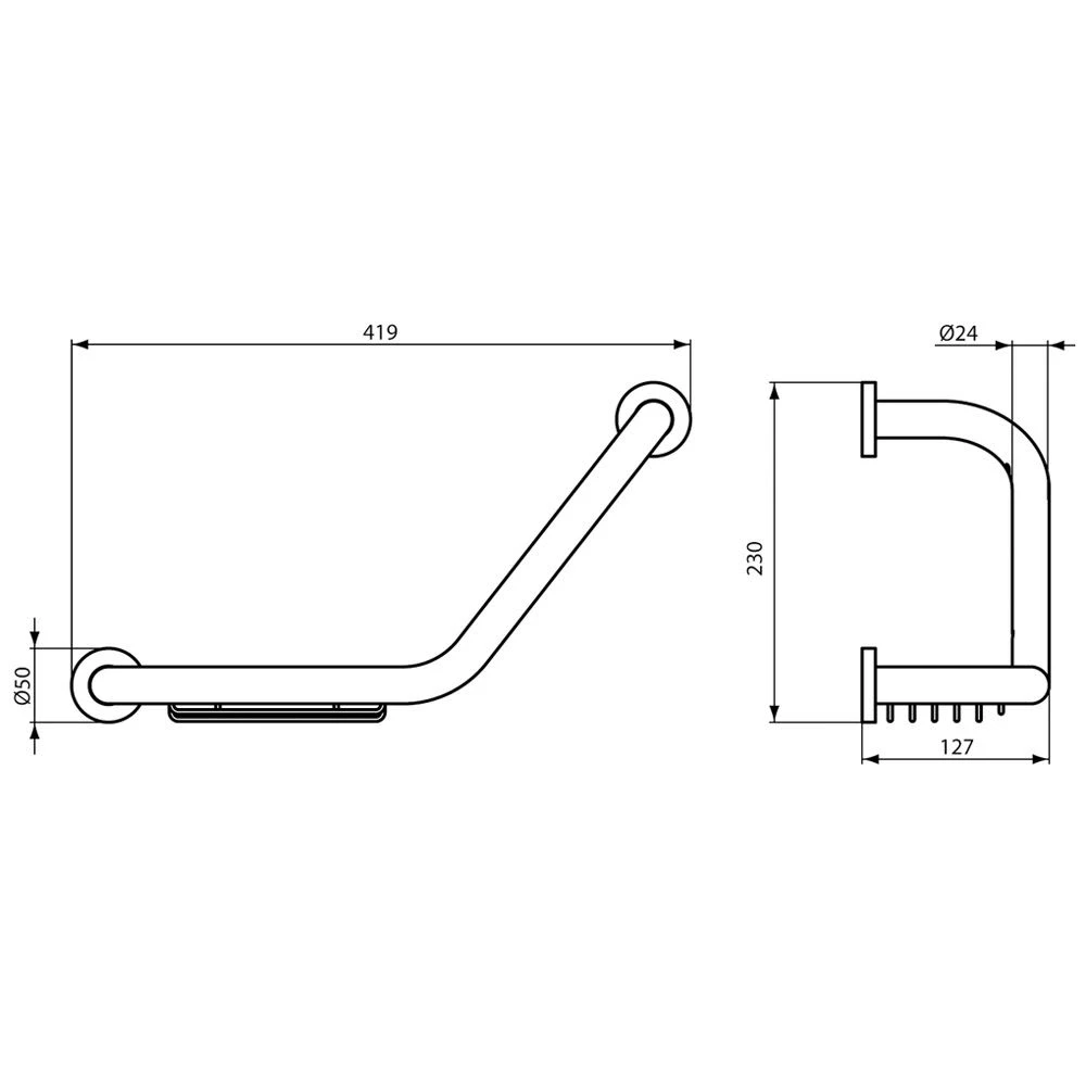 Ideal Standard IOM Wannengriff Mit Integrierter Seifenschale 3 Ideal Standard IOM Wannengriff Mit Integrierter Seifenschale