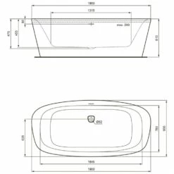 Ideal Standard Dea Freistehende Körperform-Badewanne 190 X 90 Cm 7 Ideal Standard Dea Freistehende Körperform-Badewanne 190 X 90 Cm -Badezimmer Verkaufs-Shop hersteller ideal standard badewannen premium freistehende 1403614
