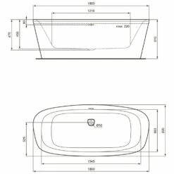 Ideal Standard Dea Freistehende Körperform-Badewanne 180 X 80 Cm 7 Ideal Standard Dea Freistehende Körperform-Badewanne 180 X 80 Cm -Badezimmer Verkaufs-Shop hersteller ideal standard badewannen premium koerperform 1403613