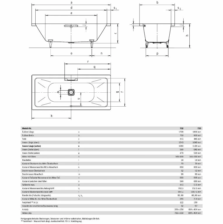 Kaldewei Conoduo 733 Badewanne 180 X 80 Cm Mit SKIN TOUCH Emotion 4 Kaldewei Conoduo 733 Badewanne 180 X 80 Cm Mit SKIN TOUCH Emotion – Bild 2