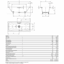 Kaldewei Conoduo 735 Badewanne 200 X 100 Cm -Badezimmer Verkaufs-Shop hersteller kaldewei badewannen rechteckbadewannen conoduo 735 3222602