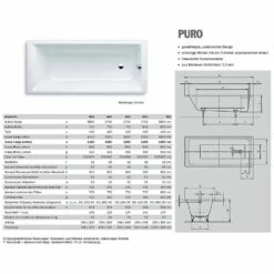 Kaldewei Puro 653 Badewanne 180 X 80 Cm
