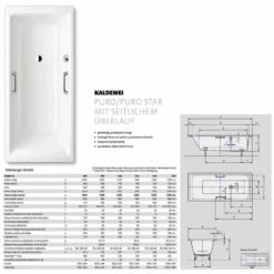 Kaldewei Puro 656 Badewanne 170 X 75 Cm Mit Vollantislip