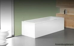 Kaldewei Puro Duo 664 Badewanne 180 X 80 Cm, Rechteckig Mit Schwalleinlauf Und Versenkbarem Brauseschlauch