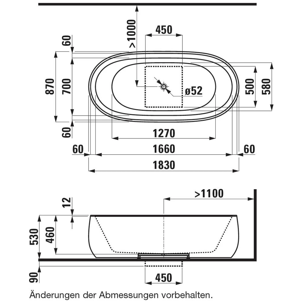 LAUFEN Il Bagno Alessi Freistehende Badewanne 183 X 87 Cm, Ohne Beleuchtung 6 LAUFEN Il Bagno Alessi Freistehende Badewanne 183 X 87 Cm, Ohne Beleuchtung – Bild 4