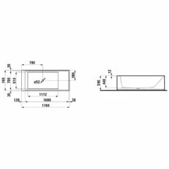 LAUFEN Kartell Rechteckbadewanne Freistehend 176 X 76 Cm -Badezimmer Verkaufs-Shop hersteller laufen kartell badewannen rechteck wanne 176 662731