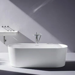 LAUFEN Val Oval-Badewanne Freistehend, Mit Überlaufspalt -Badezimmer Verkaufs-Shop hersteller laufen val badewanne 5305451