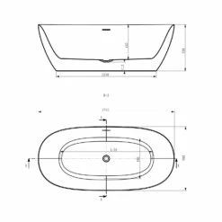 Home Freistehende Badewanne 170 X 80 Cm -Badezimmer Verkaufs-Shop hersteller megabad profi collection badewannen home 3010244