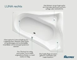 Polypex Luna Eckbadewanne Rechts -Badezimmer Verkaufs-Shop hersteller polypex badewannen eckbadewannen luna rechts 2582773