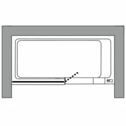 Repabad Easy-in Badewanne 170 Türe Rechts Nischeneinbau, Glaswand Mit Spritzschutz, R5