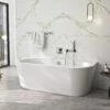 Repabad Livorno Oval F Badewanne Wand 165 X 75 Cm -Badezimmer Verkaufs-Shop hersteller repabad badewannen freistehende livorno oval 2606095