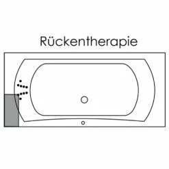 Repabad Arosa 180 X 80 Badewanne Mit Rückentherapie -Badezimmer Verkaufs-Shop hersteller repabad badewannen rechteck arosa 180 1411889