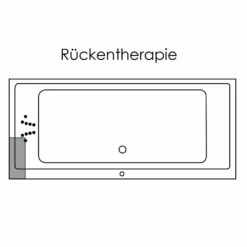 Repabad Genf 180 Rechteck-Badewanne Mit Rückentherapie -Badezimmer Verkaufs-Shop hersteller repabad badewannen rechteck genf 180 1409667