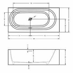Riho Madrid Freistehende Badewanne 180 X 86 Cm 9 Riho Madrid Freistehende Badewanne 180 X 86 Cm -Badezimmer Verkaufs-Shop hersteller riho badewannen freistehende madrid 180 1393533