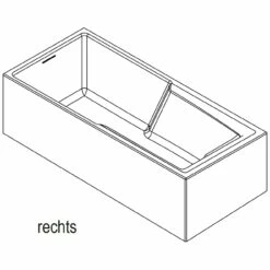 Riho Still Square Rechteck-Badewanne 170 X 75 Cm Inkl. Schürze Rechts -Badezimmer Verkaufs-Shop hersteller riho badewannen rechteckbadewannen 2653792