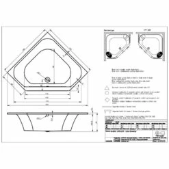 Riho Austin Eck-Badewanne 145 X 145 Cm