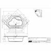 Riho Winnipeg Eck-Badewanne 145 X 145 Cm -Badezimmer Verkaufs-Shop hersteller riho badewannen whirlpool eckbadewannen winnipeg 554310