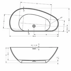 Riho Granada Freistehende Badewanne 190 X 90 Cm -Badezimmer Verkaufs-Shop hersteller riho badewannen whirlpool freistehende granada 1393526