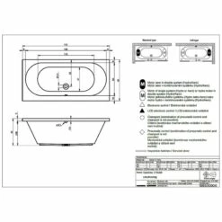 Riho Carolina 170 Badewanne 170 X 80 Cm -Badezimmer Verkaufs-Shop hersteller riho badewannen whirlpool rechteckbadewannen carolina 554275