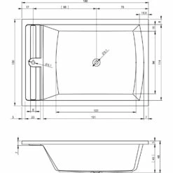 Riho Savona Rechteck-Badewanne 190 X 130 Cm -Badezimmer Verkaufs-Shop hersteller riho badewannen whirlpool rechteckbadewannen savona 1354481
