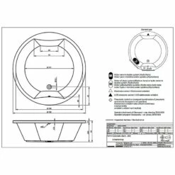 Riho Colorado Rund-Badewanne 180 Cm