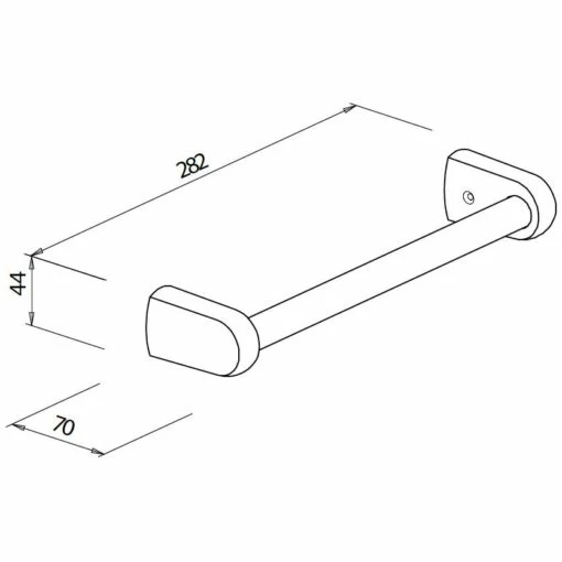 Bravat Metasoft Badewannengriff 28 Cm -Badezimmer Verkaufs-Shop hersteller roman dietsche accessoires metasoft badewannengriff 632308