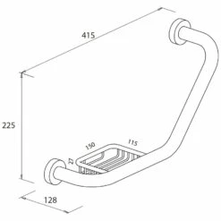 Bravat Varuna Badewannengriff Mit Seifenkorb