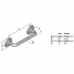 Smedbo Villa Wannengriff 20 Cm