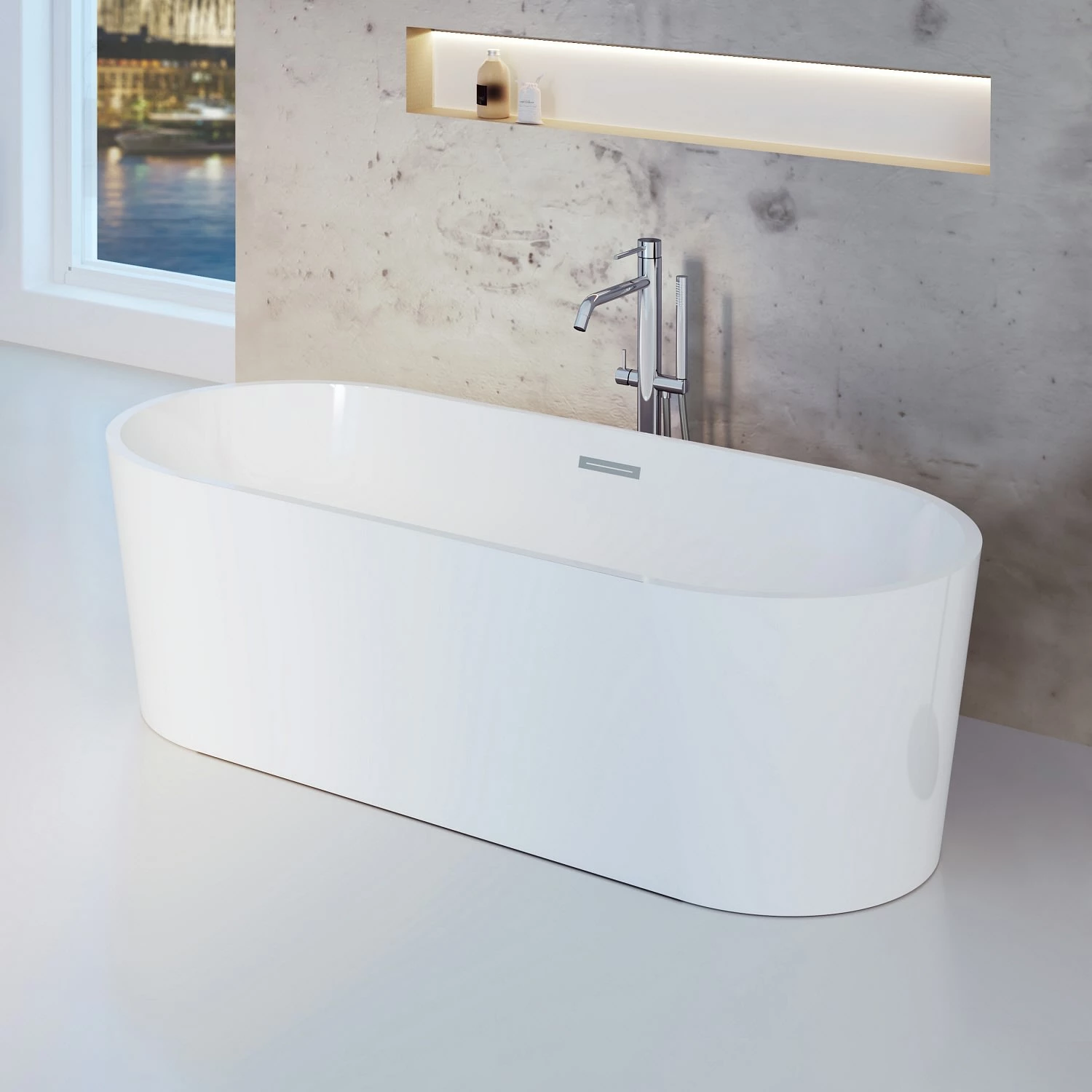 Steinkamp Loft Freistehende Ovalbadewanne 168 X 80 Cm 5 Steinkamp Loft Freistehende Ovalbadewanne 168 X 80 Cm – Bild 3