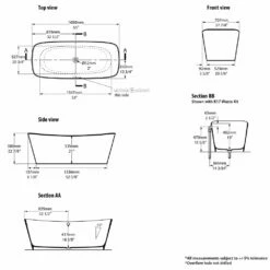 Victoria & Albert Trivento Freistehende Badewanne 9 Victoria & Albert Trivento Freistehende Badewanne -Badezimmer Verkaufs-Shop hersteller victoria albert freistehende badewannen terrassa 2046463