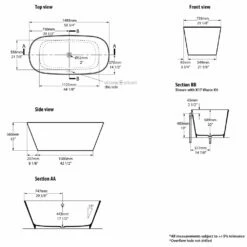 Victoria & Albert Vetralla 1500 Freistehende Badewanne 9 Victoria & Albert Vetralla 1500 Freistehende Badewanne -Badezimmer Verkaufs-Shop hersteller victoria albert freistehende badewannen vetralla 2046469