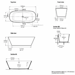Victoria & Albert Vetralla 1650 Freistehende Badewanne 7 Victoria & Albert Vetralla 1650 Freistehende Badewanne -Badezimmer Verkaufs-Shop hersteller victoria albert freistehende badewannen vetralla2 2046466