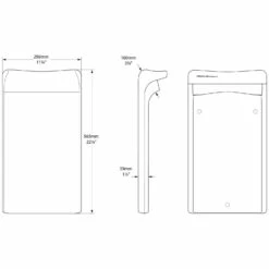 Victoria & Albert Luxury Backrest Rückenlehne -Badezimmer Verkaufs-Shop hersteller victoria albert zubehoer luxus rueckenlehne 3010589