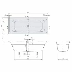 Villeroy & Boch Avento Duo Badewanne 170 X 70 Cm -Badezimmer Verkaufs-Shop hersteller villeroy boch avento badewannen duo 863803