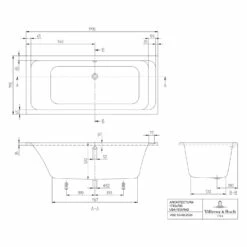 Villeroy & Boch Architectura Duo Badewanne 180 X 80 Cm 13 Villeroy & Boch Architectura Duo Badewanne 180 X 80 Cm -Badezimmer Verkaufs-Shop hersteller villeroy boch badewannen rechteck architectura 11043628