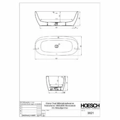 Hoesch ISensi Ovalbadewanne 180 X 80 Cm Freistehend 5 Hoesch ISensi Ovalbadewanne 180 X 80 Cm Freistehend -Badezimmer Verkaufs-Shop hoesch badewannen und whirlpools freistehende isensi 4907372