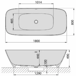 Hoesch Lasenia Oval-Badewanne 180 X 80 Cm Freistehend, Barrierefrei, Flache Ausführung 7 Hoesch Lasenia Oval-Badewanne 180 X 80 Cm Freistehend, Barrierefrei, Flache Ausführung -Badezimmer Verkaufs-Shop hoesch badewannen und whirlpools freistehende lasenia 5660749
