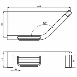 Ideal Standard Connect Wannengriff Mit Seifenkorb