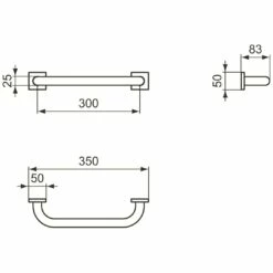 Ideal Standard IOM Square Wannengriff 35 Cm