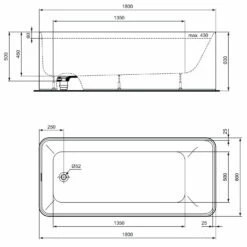 Ideal Standard Conca Körperform-Badewanne 180 X 80 Cm, Freistehend 7 Ideal Standard Conca Körperform-Badewanne 180 X 80 Cm, Freistehend -Badezimmer Verkaufs-Shop ideal standard badewannen conca conco koerperform 3787598