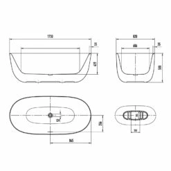 Kaldewei MEISTERSTÜCK OYO DUO 1051 Badewanne Ohne Überlauf, Ablaufdeckel Emailliert -Badezimmer Verkaufs-Shop kaldewei badewannen meisterstuecke oyo duo 1051 10799048