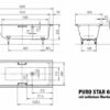Kaldewei Puro Star 659 Badewanne 180 X 80 Cm, Mit Griffbohrungen Und Seitlichem Überlauf -Badezimmer Verkaufs-Shop kaldewei badewannen rechteckbadewannen puro star 659 5451776