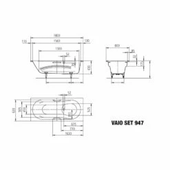 Kaldewei Vaio Set Star 947 Badewanne 180 X 80 Cm Mit Griffbohrung Und Vollantislip 6 Kaldewei Vaio Set Star 947 Badewanne 180 X 80 Cm Mit Griffbohrung Und Vollantislip -Badezimmer Verkaufs-Shop kaldewei badewannen rechteckbadewannen vaio set star 9243746