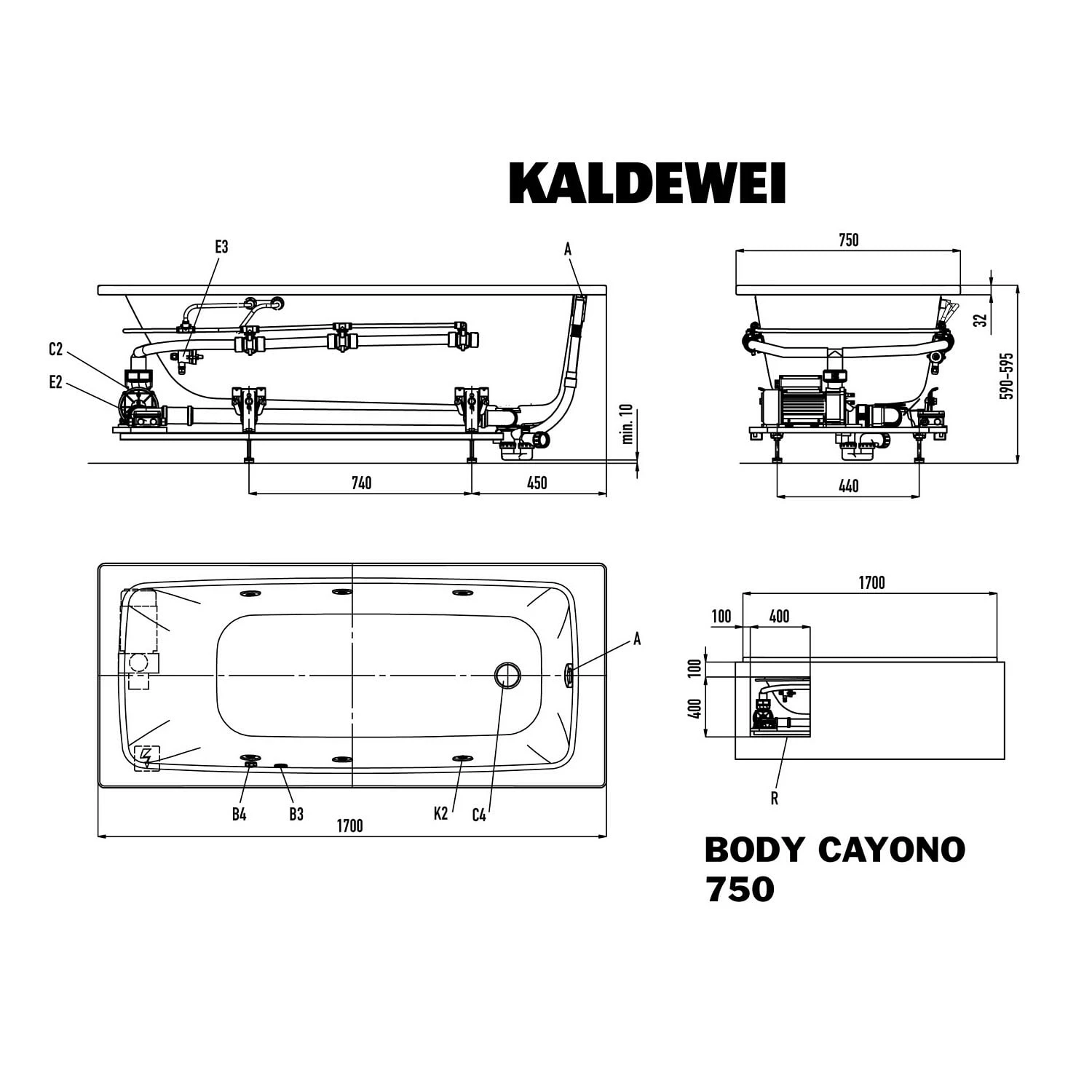 Kaldewei Cayono 750 Whirlpool Mit BODY Whirlsystem, Ab- Und Üerlauf Mit Wassereinlauf, Perl-Effekt 3 Kaldewei Cayono 750 Whirlpool Mit BODY Whirlsystem, Ab- Und Üerlauf Mit Wassereinlauf, Perl-Effekt