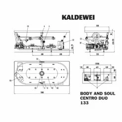 Kaldewei Centro Duo 133 Whirlpool Mit BODY&SOUL Whirlsystem, Ab -und Überlauf Mit Wassereinlauf, Perl-Effekt -Badezimmer Verkaufs-Shop kaldewei whirlpools centro duo 133 mit 9259928