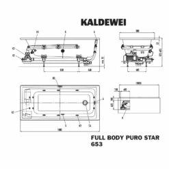 Kaldewei Puro 653 Whirlpool Mit FULL BODY Whirlsystem